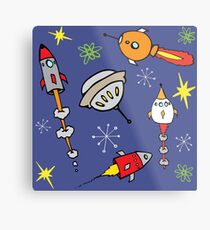 Space ships Metal Print