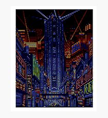 New Kobe City pixels and scanlines Photographic Print