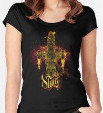 shiny spaceship Fitted Scoop T-Shirt