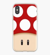 Vinilo o funda para iPhone Red Super Mushroom