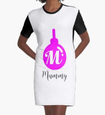 Personalised Bauble Mummy Graphic T-Shirt Dress