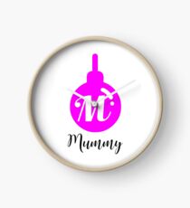 Personalised Bauble Mummy Clock