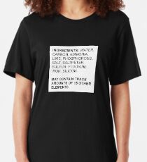 Ingredients of a Human Slim Fit T-Shirt