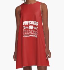 Checkers Or Wreckers A-Line Dress