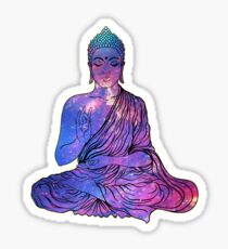 Space Buddha Dictionary Art Sticker