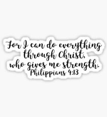 Philippians 4:13 Sticker
