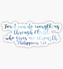 Philippians 4:13 Sticker