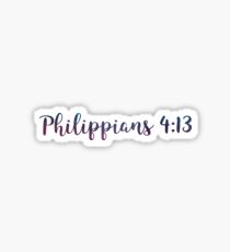 Philippians 4:13 Sticker
