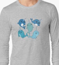 Narwhal Pattern Long Sleeve T-Shirt