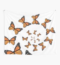 Monarch Butterflies Spiraling Tapestry