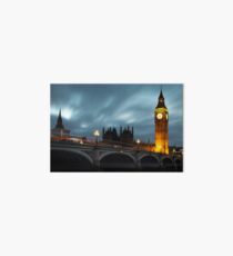 Big Ben and Westminster bridge Art Board Print