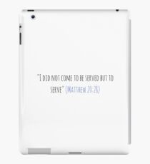 Matthew 20:28 iPad Case/Skin