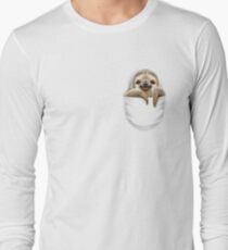 POCKET SLOTH Long Sleeve T-Shirt