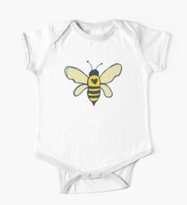 Bienen und Blumen Baby Body Kurzarm
