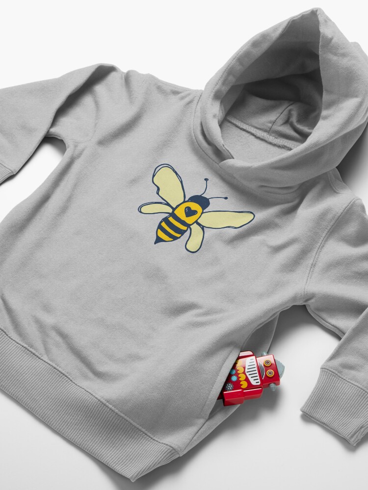 Alternate view of Bees and Flowers Toddler Pullover Hoodie