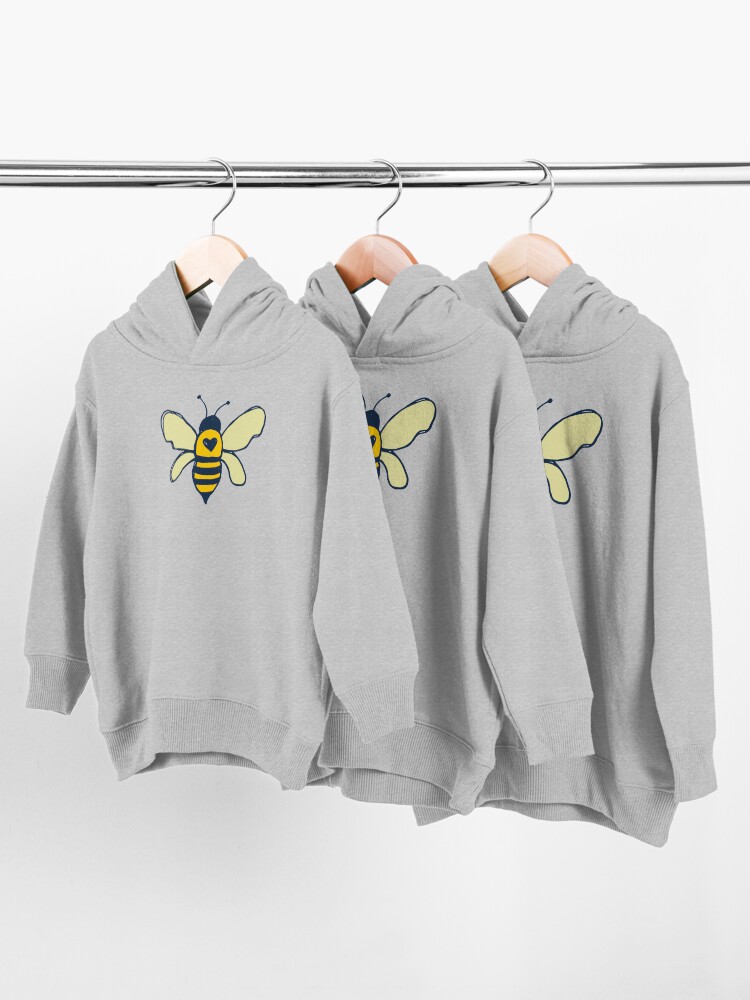 Alternate view of Bees and Flowers Toddler Pullover Hoodie