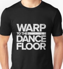 Warp to the Dance Floor (White) Slim Fit T-Shirt