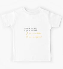Camiseta para niños Una cosa en la vida