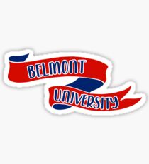 Belmont University - Style 8 Sticker