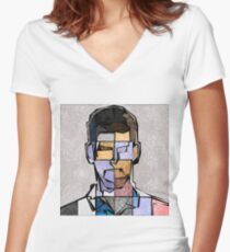 Novak Djokovic Women's Fitted V-Neck T-Shirt