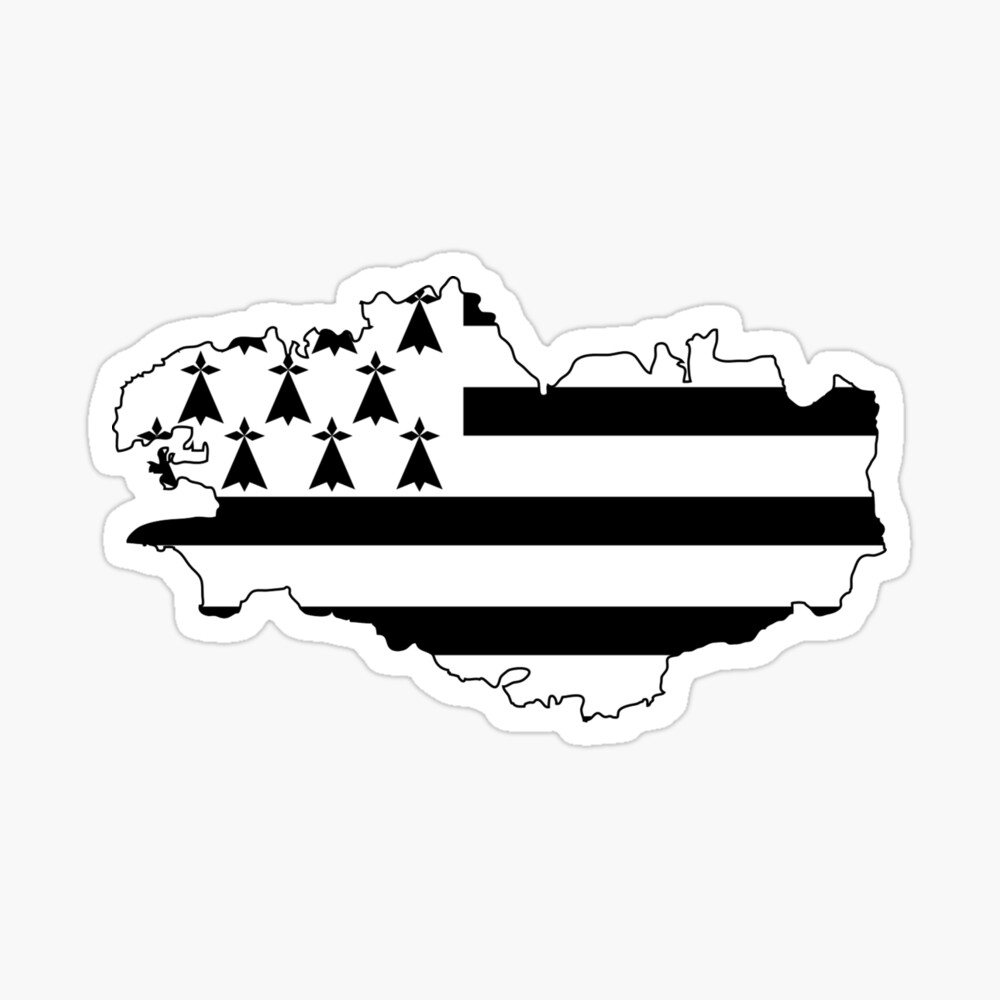 Brittany France Flag Sticker