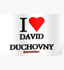 I Love David Duchovny Poster