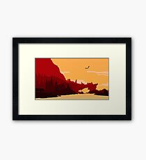 Skyrim Solitude Framed Print
