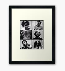 TDE - Kendrick, Ab-soul, Q, Jay Rock, Isaiah, SZA Framed Print
