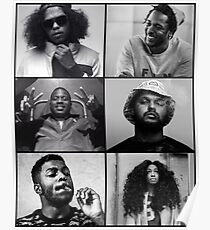 TDE - Kendrick, Ab-soul, Q, Jay Rock, Isaiah, SZA Poster