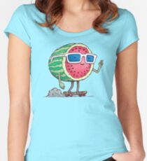 Watermelon Skater Women's Fitted Scoop T-Shirt