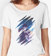 Camiseta ancha para mujer Mitsuha Miyamizu y Taki Tachibana