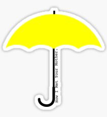 Yellow Umbrella - How I Met Your Mother Sticker
