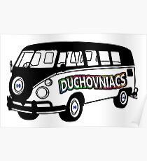 Duchovniacs Bus - David Duchovny Fan Squad Poster