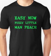 Easy Now Fuzzy Little Man Peach Unisex T-Shirt