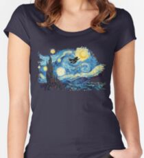 starry magic Women's Fitted Scoop T-Shirt