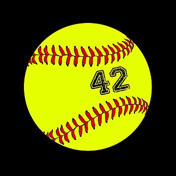 Baseball ball number 42, forty two  Poster for Sale by