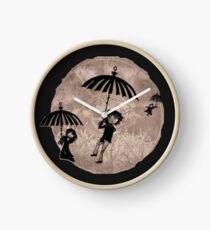 Baudelaire Umbrellas Clock