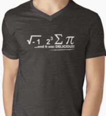 I Ate Some Pie And It Was Delicious white Men's V-Neck T-Shirt