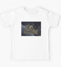Space Cat Train Kids Tee