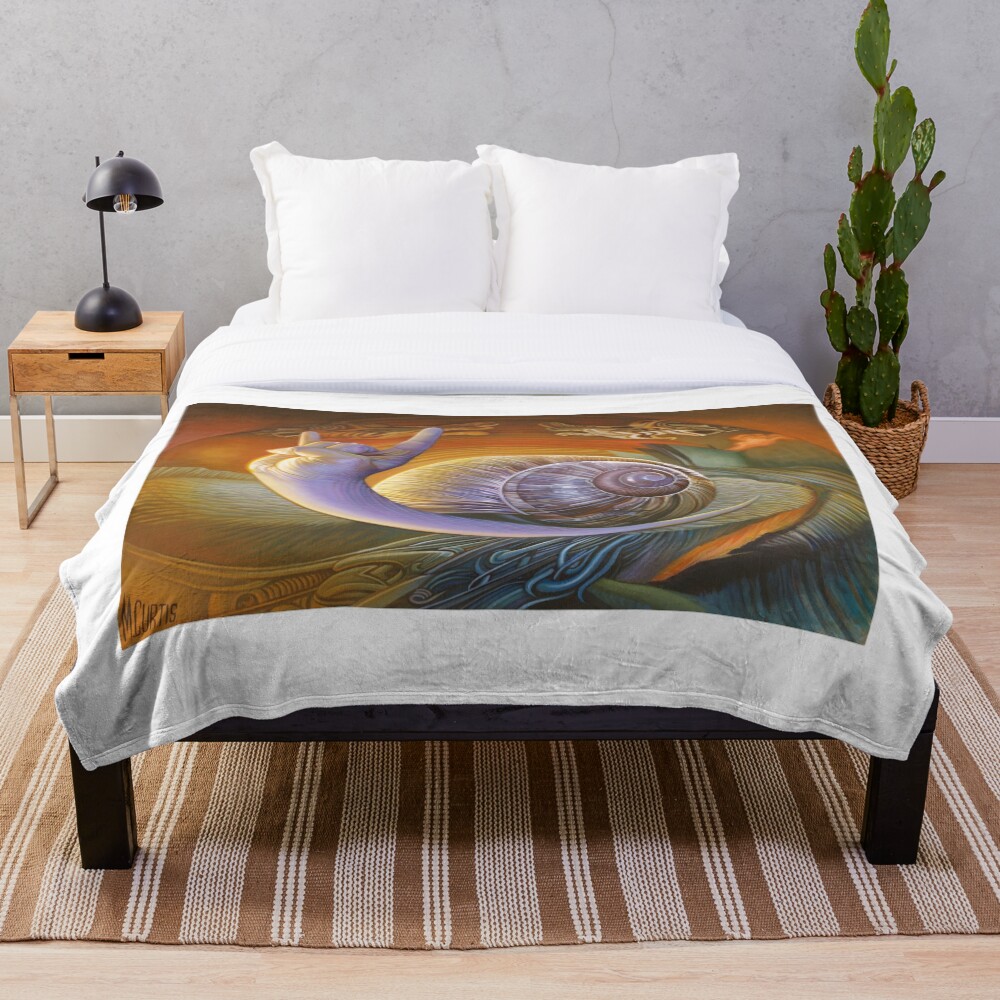 Escar_Goat Throw Blanket