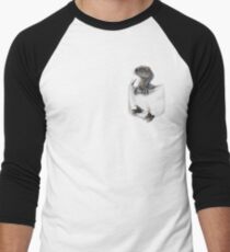 Pocket Protector - Blue Men's Baseball Âľ T-Shirt