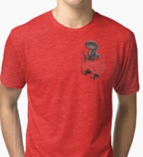 Pocket Protector - Blue Tri-blend T-Shirt