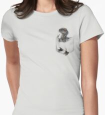 Pocket Protector - Blue Women's Fitted T-Shirt