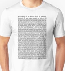 Bienenfilmskript (Sie können es lesen) Unisex T-Shirt
