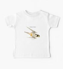 Peregrine Falcon diving caricature Baby Tee