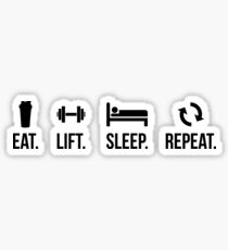 Eat. Sleep. Lift. Repeat. Sticker