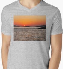 Rhodes Sunset Men's V-Neck T-Shirt