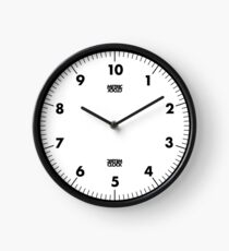 Metrische Uhr (Schwarz) Uhr