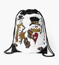 Snow Play Drawstring Bag