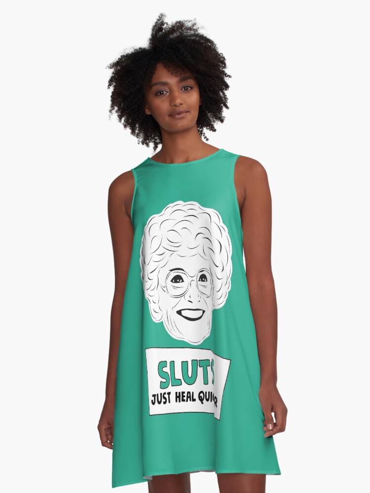 The Golden Girls Sophia Petrillo Estelle Getty Sluts A Line Dress By Gregs Celeb Art Redbubble The Golden Girls Sophia Petrillo Estelle Getty Sluts A Line Dress By Gregs Celeb Art Redbubble